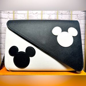 Loungefly Disney Mickey Y2K Black and White Crossbody Bag